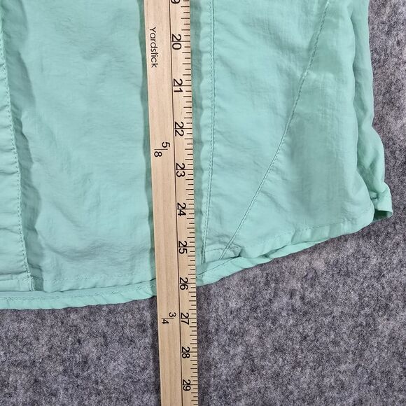 Womens World Wide Sportsman Aqua Blue Fishing Shirt Size Small Short Sleeve - Picture 5 of 9